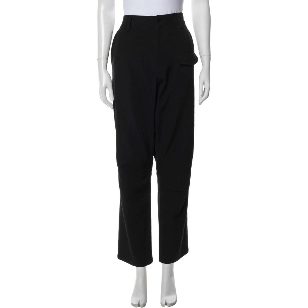 Yohji Yamamoto Black 100% Wool Drop Crotch Trousers Pants NV-P06-100 Size 3